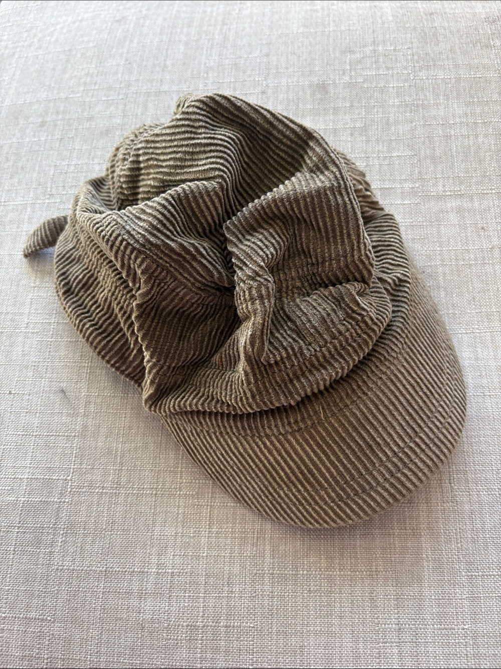 H&M Corduroy Baker Boy Cap - Taupe